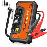 LOKITHOR JP400 Jump Starter with Air Compressor, 2500A 12V Portable Car Battery Booster Pack (8.5L Gas/6.5L Diesel) with Connect