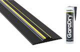 High Garage Door Threshold Seal Kit 12'3 Length | Flexible PVC | Complete Kit Includes 2 Adhesives | GaraDry