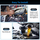 10 Pcs M16 Oil Drain Plug Gaskets Crush Washers Seals Rings Fits for Subaru Outback Legacy Impreza Forester BRZ XV Crosstrek, Re
