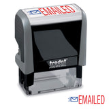 EMAILED Trodat Printy 4912 SelfInking Two Color Stock Message Stamp