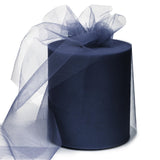 6 x 200 Yards Navy Blue Tulle Fabric Rolls, Blue Spool Tulle Ribbon for DIY Tutu Skirt Wedding Decoration Baby Shower Birthday P