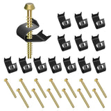 Dreyoo 14 Pack Sink Clips Kit, Undermount Sink Clips Sink Compatible with Moen/Elkay Sink for Kitchen, Bathroom, U Channel Clips