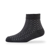 Young Wings MenS_Socks Charcoal Colour Cotton Fabric Solid Free Size Ankle Length Casuals & Formals Wear Socks Pack Of 1 2301M