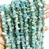PLTbeads Gemstone Chips Natural Amazonite 3-5mm Healing Crystals Waist Bracelets Necklace Kit Irregular Stone DIY Crafts Design 