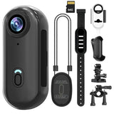 Vauvinmaic 4K WIFI POV Camera 64GB, Thumb Size Mini Bodycam, Waterproof Magenetic Wearable Hand-free Portable Sports Action Came