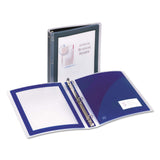 Avery FlexiView Binder with Round Rings, 3 Rings, 1 Capacity, 11 X 8.5, Black