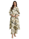 Libas Womens Printed Viscose Co-Ord Set For Women