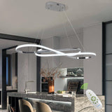 Zeistry Modern Pendant Light Dimmable Modern for Dining Room Chandelier Light Fixture Over Table with Remote,Minimalist Kitchen 