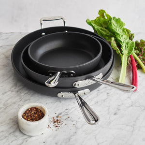 All-Clad Black Nonstick 12-Inch Skillets Set Of 3, 834, 1034, 1234