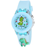 Goldenize Fashion Kids Analog Multicolour Glowing Disco Light Watch For Boys & Girls Age Above 5 Years With 3D Cute Cartoon Anal