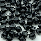 300pcs 8mm Acrylic Cube Faceted Acrylic Beads with Hole Plastic Spacer Beads for Bracelets Necklace Earring Making Supplies (Bla