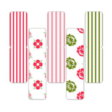 woopme Set of 5 Magnetic Best Flowers Drawings Bookmark for Book Lovers Readers Students Gift Magnetic Page Clips Folding