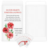 Fumete 120 Pack Memorial Seed Packets Funeral Favors, Poppy