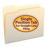 Smead 10331 File Folders 1/3 Cut First Position OnePly Top Tab Letter Manila 100/Box