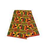 African Fabric 100% Cotton African Ankara Print Fabric 6 Yards One Piece