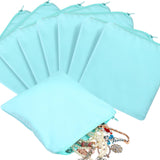 Sanwuta 8 Pcs Zippered Silver Storage Bags Anti Tarnish Silver Pouches Keeper Jewelry Storage Protector Bags (18 x 18 Inch,Lake 