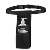 SITHON Professional Massage Bottle Bag for 1 Bottle, Lotion Oil Waist Holder Organizer, Massage Therapist Holster with Adjustabl