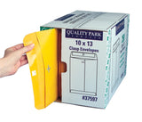 Quality Park Heavy Weight Open End Rugged Clasp Envelope with Gummed Flap Closure, 28 lb, 9 X 12 in, Kraft, Brown, Pack of 250