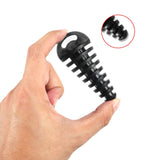 Almocn Muffler Exhaust Wash Plug 0.6-1.5 Wash Plug With Streamer For Motorcycle Bike 2 Stroke Rubber Exhaust Silencer, Black