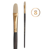 Princeton Dakota Paintbrush, Size 8, Dark Brown