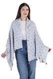 Glammore Womens Rayon Printed Trendy Tassel Scarf/Hijab, All Season Stoles For Ladies