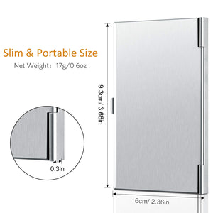 10 Pack Business Card Holder Case Aluminum Business Name Card Credit Card Case Pocket Business Card Case Wallet Business Card Ca