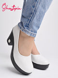 Shoetopia Solid White Pumps For Girls-Eu37,Bronze,4,B0D5HGGB6H