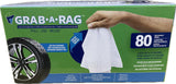 GrabARag Washable Microfibre Rags, 80Count