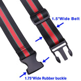 Luggage Strap add a Bag, Heavy Duty Adjustable Suitcase Belt Travel Attachment Travel Accessories for Connecting Your Luggage (B