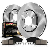 POWERSTOP KOE3097 Front Autospecialty Replacement Brake Kit with Brake Rotors and Ceramic Brake Pads For 2007 2008 2009 2010 201