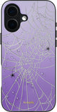 SCORPIFY for iPhone 17 Case [Compatible with MagSafe] with Halloween Heart of Webs, Cute Purple Magnetic Phone Cover Bumper for 