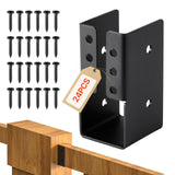 VEVOR Concealed Joist Hanger, 2x4 Inch Outdoor Concealed-Flange Joist Bracket with Screws, Steel Light Joist Hangers for 1.93 x 
