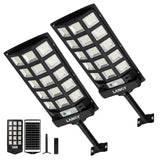 Solar Lights Outdoor Waterproof, 6500K Dusk to Dawn Solar Street Lights Outdoor Motion Sensor with Remote Control, LED Security 