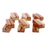 MIHAD Wooden Place Card Holders | Table Number Holders | Photo, Business card Display Stand For Desk, Tabletop , Dinner Home Par