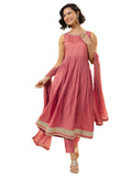 Libas Women'S Silk Blend Kurta Sets (Gs1098_Peach_S)