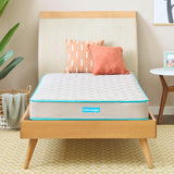 Linenspa 6 Inch Mattress - Firm Feel - Bonnell Spring with Foam Layer - Mattress in a Box - Youth or Kids Bed - Guest Bedroom - 
