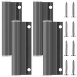 CroBlissful 4 Sets Hinge Leaf for Screen Doors Gray Upper Storm Aluminum Door Replacement Parts Compatible with Anderson Screen 