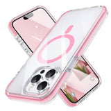 MILPROX Compatible with iPhone 15 Pro Max Case - with Screen Protector - Compatible with MagSafe - Magnetic Clear Trasparent Des