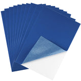 CHRORINE 10 Pcs Navy Blue Felt Fabric Sheets Self Adhesive Felt Sheets 8 x 12 Inches Felt Paper for Art and Craft Supplies
