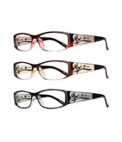 EYEBOGO Kaylee Fashion Reading Glasses for Women, Women's Ladies Classy Comfortable Readers (3-Pack, 3.50)