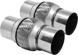 RP Remarkable Power, Rk7544-2.5 x 4 Heavy Duty Stainless Steel Exhaust Flex Pipe 8 Ol 2 Pack