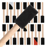 Mister Rui Foam Paint Brush, Mister Rui Poly Foam Paint Brushes 1 Inch 24 Pack, Small Paint Sponge Brushes for Painting and Clea