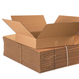AVIDITI Shipping Boxes Flat 22L x 22W x 4H (10Pack) Corrugated Cardboard Box for Packing, Moving and Storage