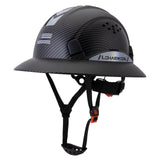 LOHASWORK Full Brim Hard Hat Construction OSHA Approved Vented Hard Hat Cascos De Construccion 6 Point Adjustable Ratchet Suspen