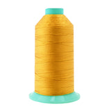 Mandala Crafts Size 207 630D T210 Bonded Nylon Thread - Gold 800 YDs Tex 210 Heavy Duty Sewing Threads for Leather, Jeans, Weavi