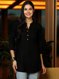 Libas Women'S Viscose Rayon Straight Kurtis (29288I_Black Black Xs