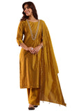 Libas Women'S Chanderi Silk Kurta Set (49448