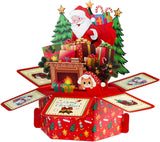 GROWTHMAGIC Pop Up Christmas Card - Merry Christmas Cards Hexagonal Structure Xmas Gifts for Your Friends, Family, Kids( Include