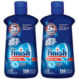 Finish JetDry Rinse Aid, 16oz, Dishwasher Rinse Agent & Drying Agent (Pack of 2)
