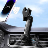 Car Phone Holder for Socket Mount, Air Vent Car Phone Holder for Pop Grip [Never Blocking] AC Vent Clip Phone Mount 360 Adjustab